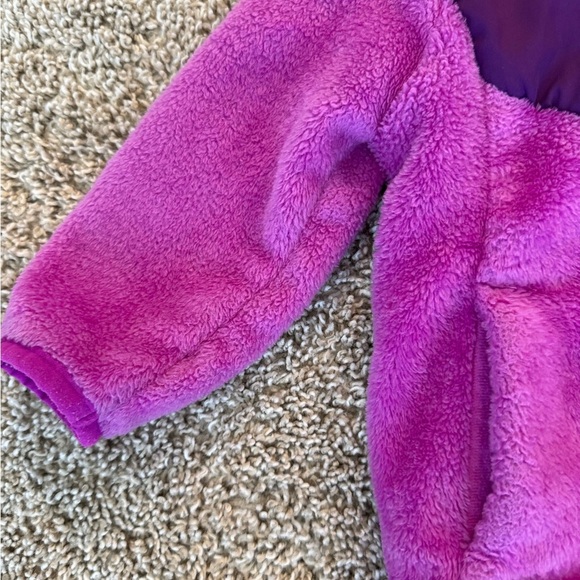 Champion Fleece Zip-Up Jacket Coat color block purple– Size 18 Months - Picture 4 of 7